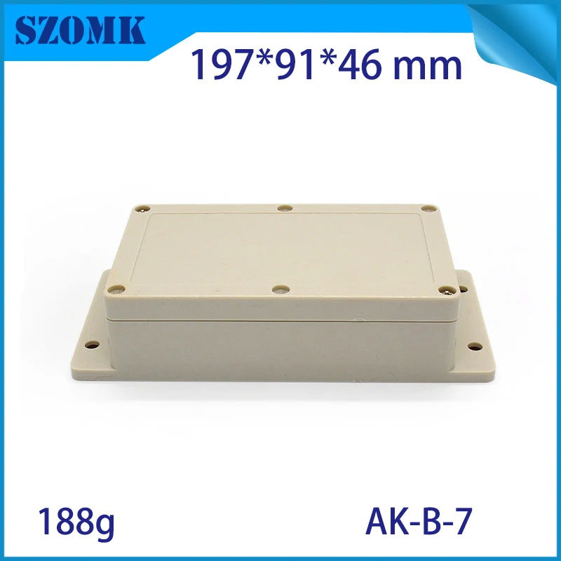 

4 pcs abs IP65 waterproof plastic enclosures for outdoor use weatherproof project case housing for pcb board design szomk case