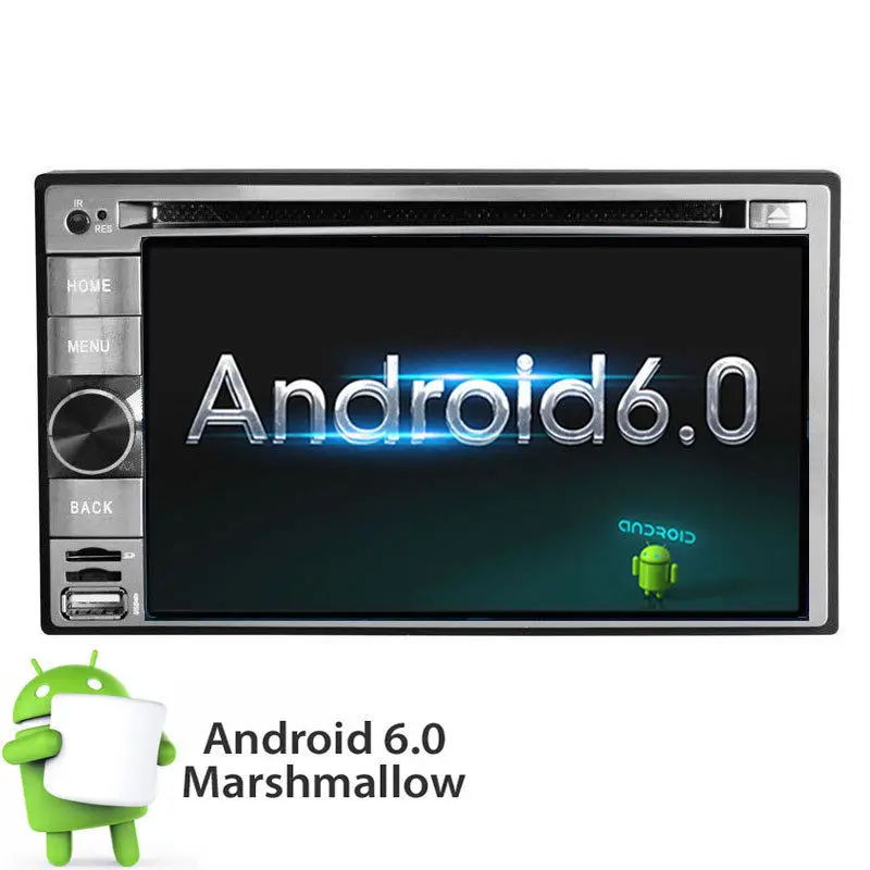 6.2''Android 6.0 Double 2Din Car 3D GPS DVD Player Wifi 4G Bluetooth In-Dash OBD