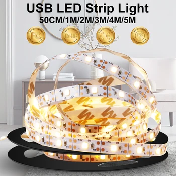 DC 5V USB LED Strip Lamp 2835 Led Backlight TV Flexible Light Tape Neon Ribbon 50CM 1M 2M 3M 4M 5M Fita Ledstrip Decor Lighting
DC 5V USB LED Strip Lamp 2835 Led Backlight TV Flexible Light Tape Neon Ribbon 50CM 1M 2M 3M 4M 5M Fita Ledstrip Decor Lighting