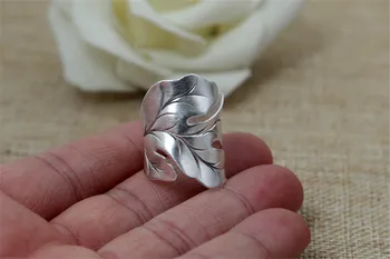 Solid Silver 925 Wide Leaf Cuff Rings Men Women Handmade Thai Silver Ring Vintage Ethnic Style 925 Sterling Silver Jewelry Gifts
Solid Silver 925 Wide Leaf Cuff Rings Men Women Handmade Thai Silver Ring Vintage Ethnic Style 925 Sterling Silver Jewelry Gifts