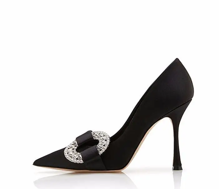 Summer Newest High Heel Shoe Woman Pointed Toe Crystal Buckle Dress Heels 2019 Sexy Satin Party Shoe Lady Pumps Black
Summer Newest High Heel Shoe Woman Pointed Toe Crystal Buckle Dress Heels 2019 Sexy Satin Party Shoe Lady Pumps Black