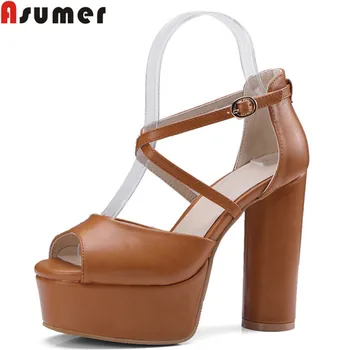 ASUMER 2020 new summer sandals women peep toe buckle ladies shoes super high heels sandals prom wedding shoes women sandals
ASUMER 2020 new summer sandals women peep toe buckle ladies shoes super high heels sandals prom wedding shoes women sandals