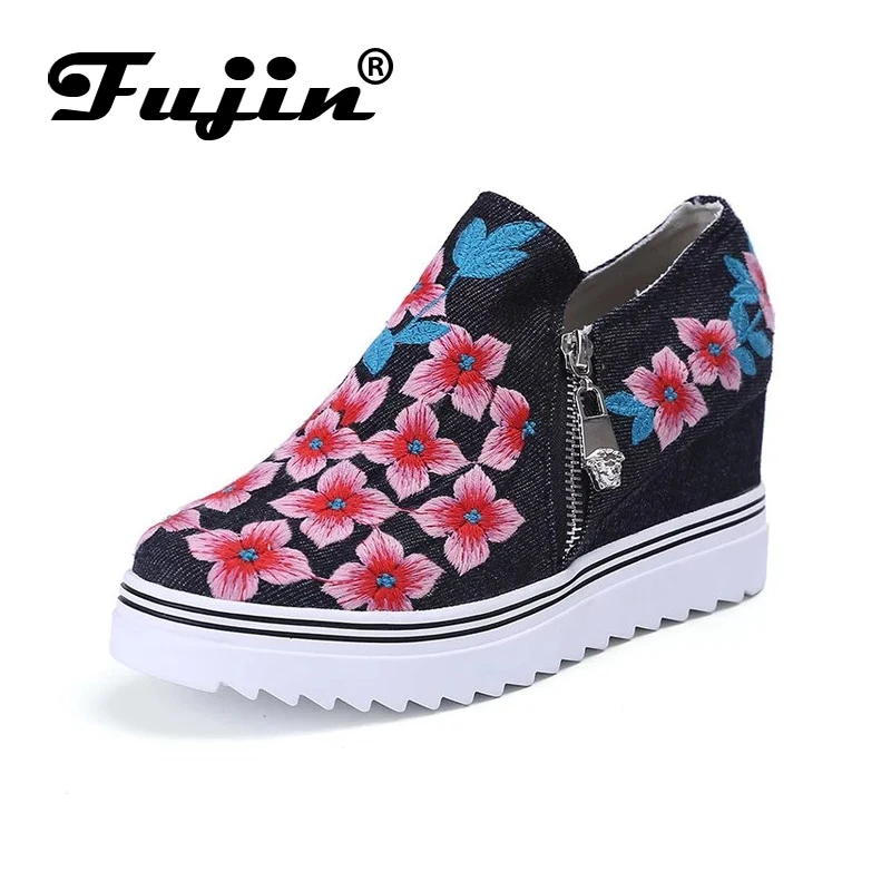 Fujin Brand 2019 Zipper Floral Spring Summer Autumn Hidden Heel Wedge Shoes For Women Female Platform Slip on Pumps Footwears
Fujin Brand 2019 Zipper Floral Spring Summer Autumn Hidden Heel Wedge Shoes For Women Female Platform Slip on Pumps Footwears