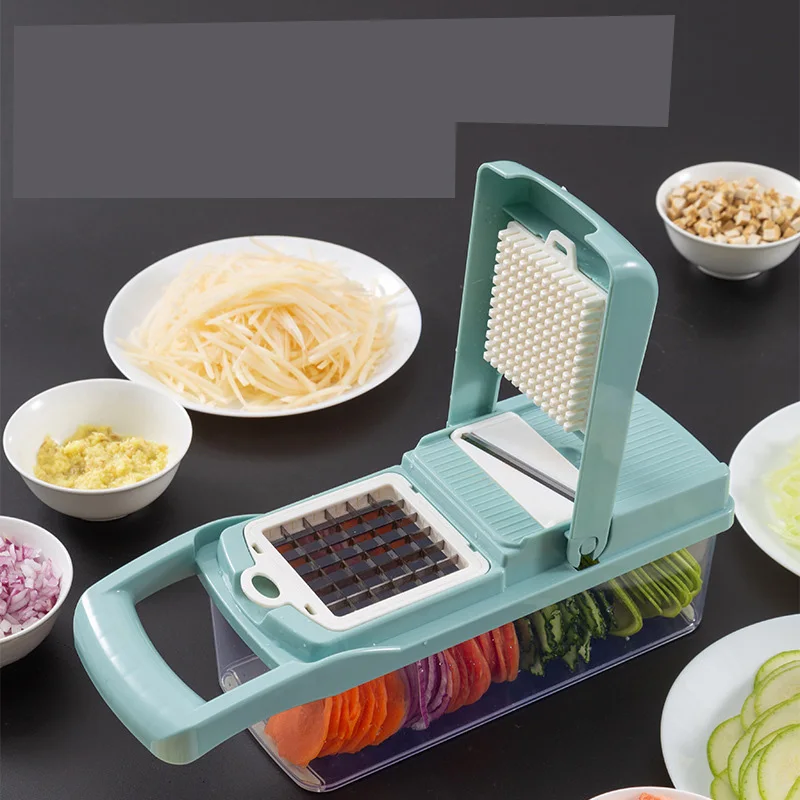 Kitchen multi-function grater Manual vegetable cutter slicer Manual shredded slice dicing device Radish potato silk grater
Kitchen multi-function grater Manual vegetable cutter slicer Manual shredded slice dicing device Radish potato silk grater