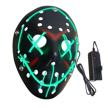 Halloween Mask LED Light Up Black Mask from The Election Year Great for Festival Cosplay Halloween Costume Jason Mask
Halloween Mask LED Light Up Black Mask from The Election Year Great for Festival Cosplay Halloween Costume Jason Mask