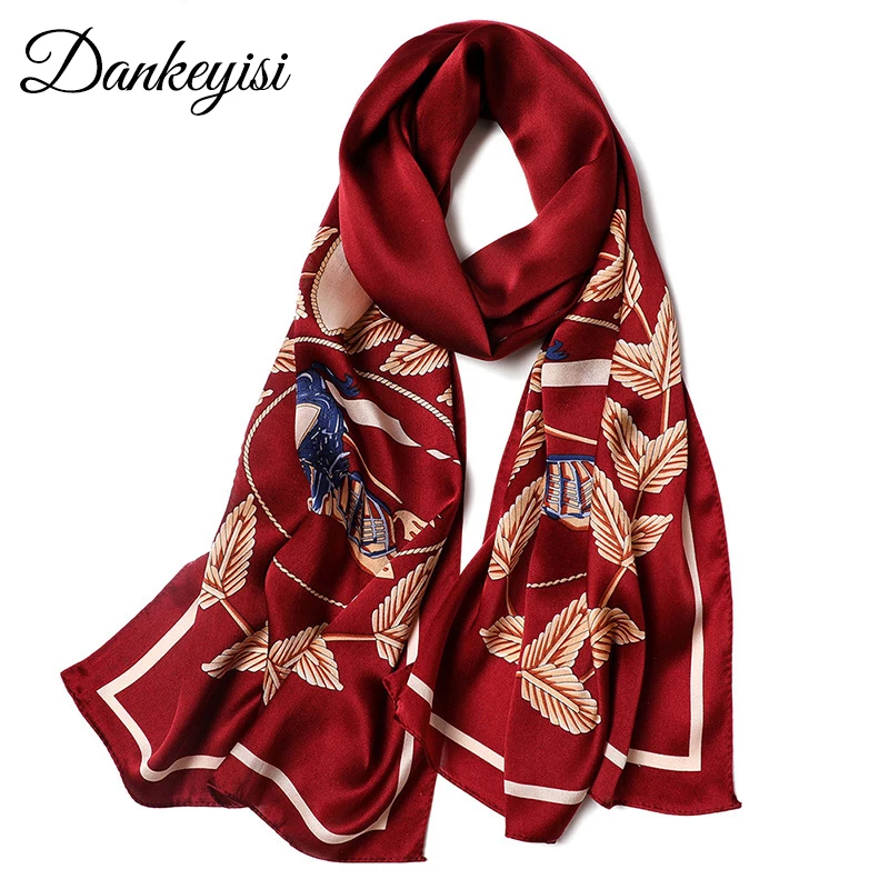 DANKEYISI 100% Silk Scarf Women Hijab Foulard Head Scarves For Hair Wraps Long Neck Printed Scarfs Shawl Wraps 2018
DANKEYISI 100% Silk Scarf Women Hijab Foulard Head Scarves For Hair Wraps Long Neck Printed Scarfs Shawl Wraps 2018