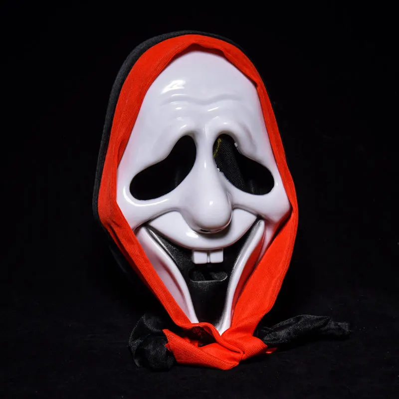 Halloween Horror Grimace Ghost Mask Scary Zombie Emulsion Skin without Hair Costume Party Props Masks Funny party clown mask (1)
