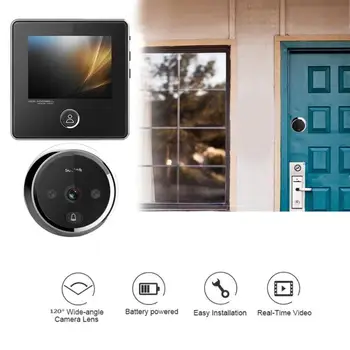 3inch TFT LCD Screen Intelligent Electronic Cat Eyes HD Video Peephole Security Visual Doorbell with 3MP IR Night Vision Cameras
3inch TFT LCD Screen Intelligent Electronic Cat Eyes HD Video Peephole Security Visual Doorbell with 3MP IR Night Vision Cameras