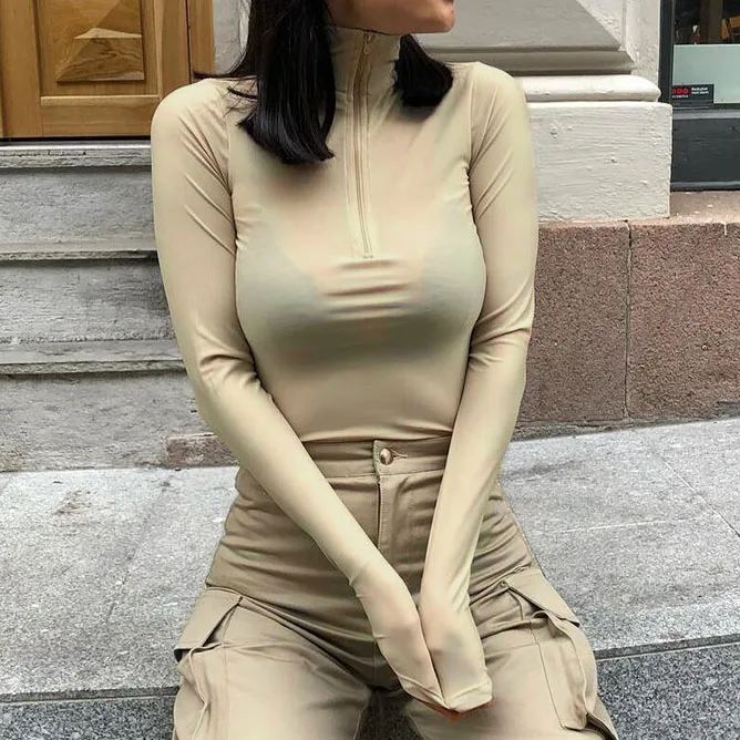 2019 Fashion Bodysuit Women Sexy Summer Bodysuit Zipper Skinny Long Sleeve Club Solid Rompers Club Turtleneck Fit Bodysuit GV208
2019 Fashion Bodysuit Women Sexy Summer Bodysuit Zipper Skinny Long Sleeve Club Solid Rompers Club Turtleneck Fit Bodysuit GV208