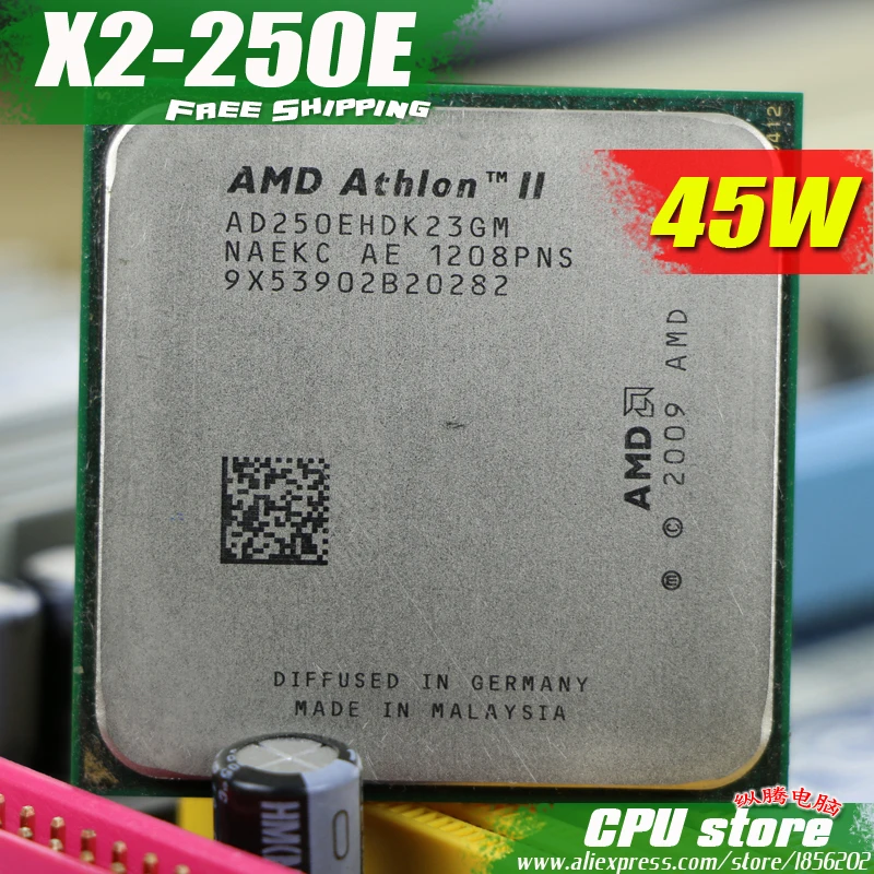 Процессор AMD Athlon II X2 250E 250 (3 0 ГГц/2 Мб/2000 ГГц) разъем am3 am2 + 938 pin бесплатная доставка