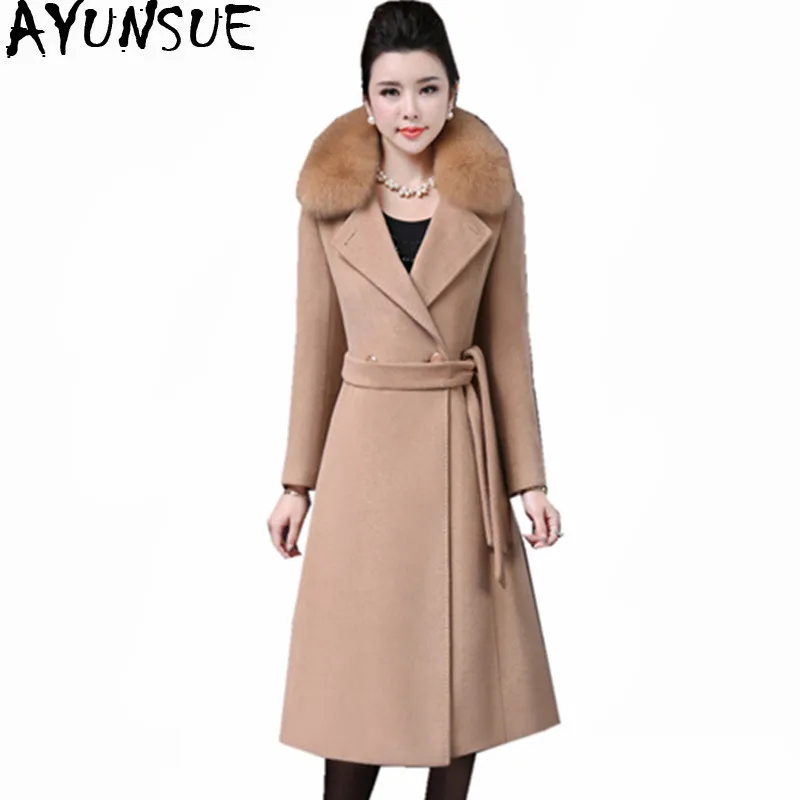 AYUNSUE 2019 Plus Size 4XL Women's Woolen Coat Faux Fox Fur Collar Warm Thick Winter Jacket Women Blue Long Coats Casaco WXF497
AYUNSUE 2019 Plus Size 4XL Women's Woolen Coat Faux Fox Fur Collar Warm Thick Winter Jacket Women Blue Long Coats Casaco WXF497
