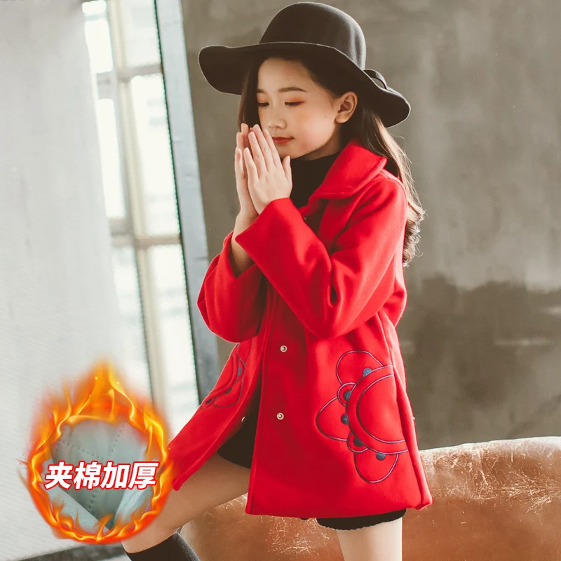 2019 Spring Winter Girls Woolen Coat Pink Red Flores Design Petal Sleeves Long Jacket for Kids Age 8 10 12T Yrs Old windbreake
2019 Spring Winter Girls Woolen Coat Pink Red Flores Design Petal Sleeves Long Jacket for Kids Age 8 10 12T Yrs Old windbreake