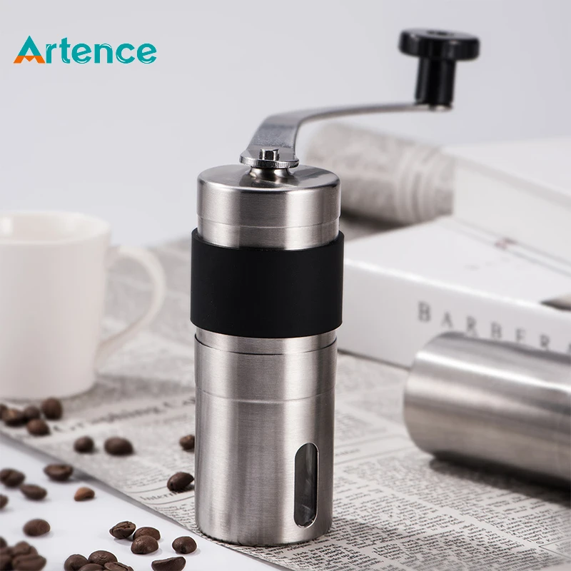 Silver Coffee Grinder Mini Stainless Steel Hand Manual Handmade Coffee Bean Burr Grinders Mill Kitchen Tool Crocus Grinders
Silver Coffee Grinder Mini Stainless Steel Hand Manual Handmade Coffee Bean Burr Grinders Mill Kitchen Tool Crocus Grinders