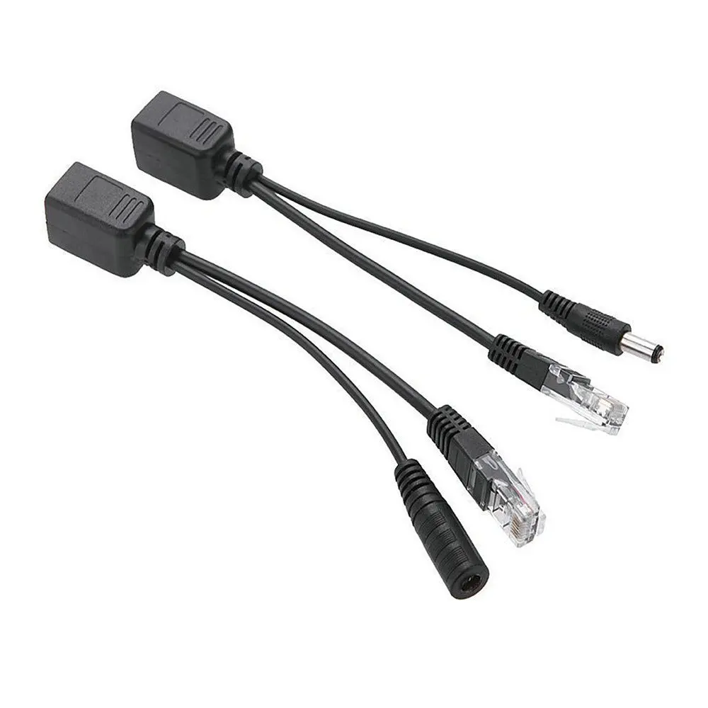 POE Adapter cable RJ45 Passive Injector and Splitter Kit with 5.5x2.1 mm DC Connector 12v Synthesizer Separator Combiner Black
POE Adapter cable RJ45 Passive Injector and Splitter Kit with 5.5x2.1 mm DC Connector 12v Synthesizer Separator Combiner Black