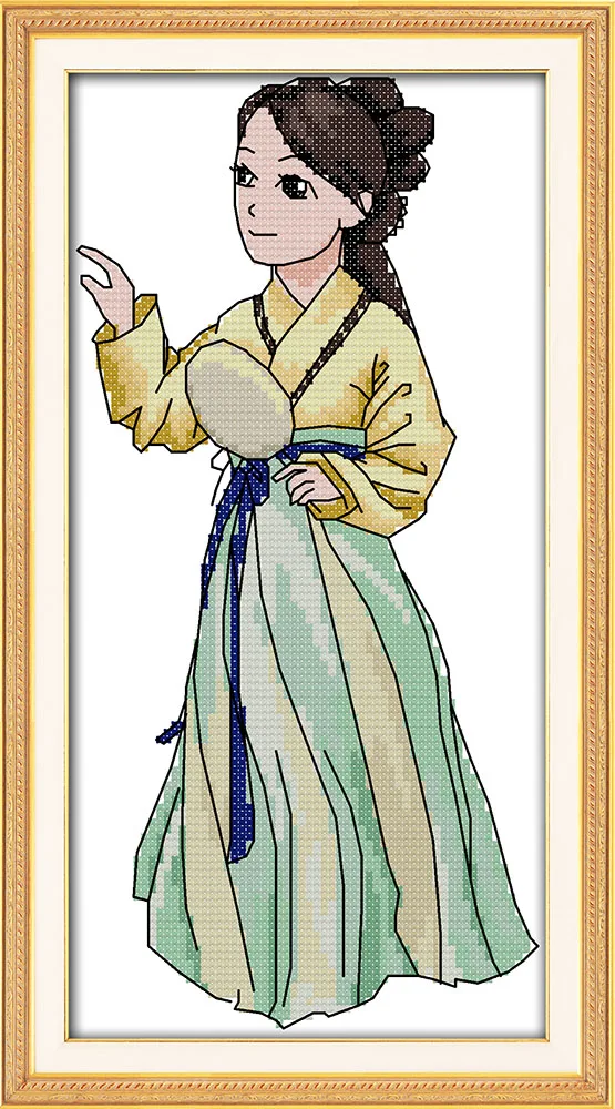 The Hanfu beauty (2), counted printed on fabric DMC 14CT 11CT Cross Stitch kits,embroidery needlework Sets Home Decor
The Hanfu beauty (2), counted printed on fabric DMC 14CT 11CT Cross Stitch kits,embroidery needlework Sets Home Decor