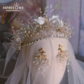 Himstory Luxury Silver Leaf Tiaras Crown Crystal Wedding Hairwear Women Hairbands Hair Ornaments For Girls Crowns Headbands
Himstory Luxury Silver Leaf Tiaras Crown Crystal Wedding Hairwear Women Hairbands Hair Ornaments For Girls Crowns Headbands