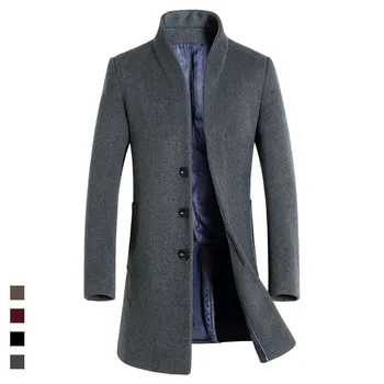 AIMENWANT 2018 New Design Winter Woolen Coat for men Single Breasted Gray Wool Trench Male Slim Fit Business Coats Free Shipping
AIMENWANT 2018 New Design Winter Woolen Coat for men Single Breasted Gray Wool Trench Male Slim Fit Business Coats Free Shipping