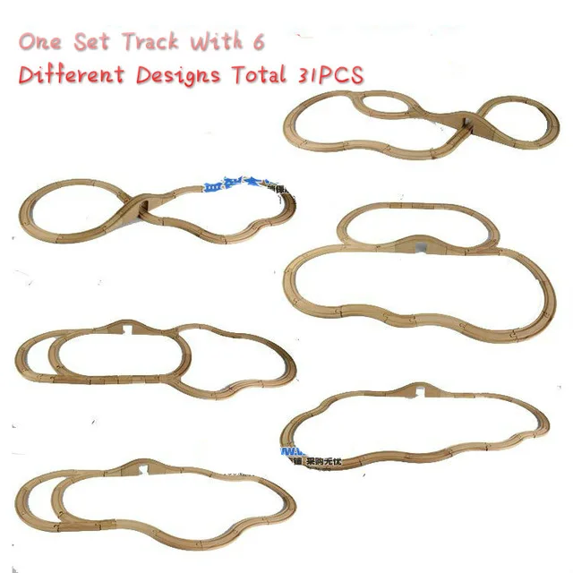 EDWONE -31PCS/Set Track 6 Different Designs Wooden Track Railway Accessories Toy For Wooden Thomas Biro Trains
EDWONE -31PCS/Set Track 6 Different Designs Wooden Track Railway Accessories Toy For Wooden Thomas Biro Trains