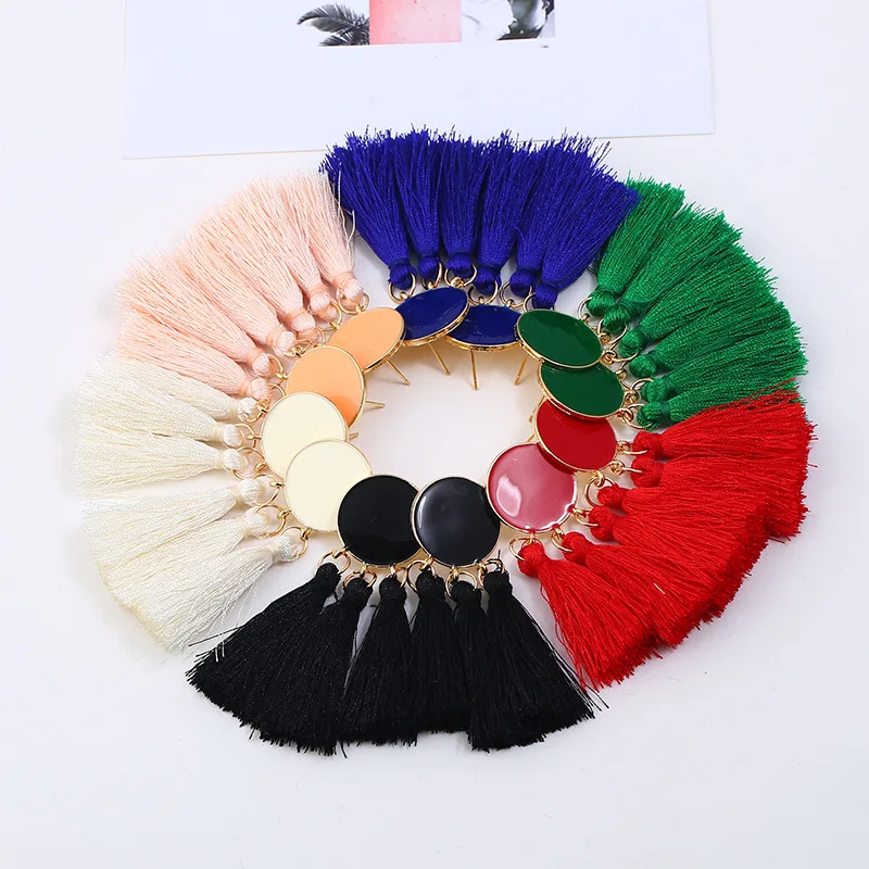Bohemian Dangle Drop Earrings 2019 Round Resin Tassel Earrings For Women Fashion Jewelry Pendientes oorbellen
Bohemian Dangle Drop Earrings 2019 Round Resin Tassel Earrings For Women Fashion Jewelry Pendientes oorbellen