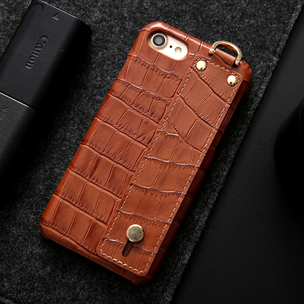 Hand Strap Stand Case for iPhone 7 8 Luxury Alligattor Pattern Genuine Leather Protective Phone Cover for iPhone 8 7 X XS Case
Hand Strap Stand Case for iPhone 7 8 Luxury Alligattor Pattern Genuine Leather Protective Phone Cover for iPhone 8 7 X XS Case
