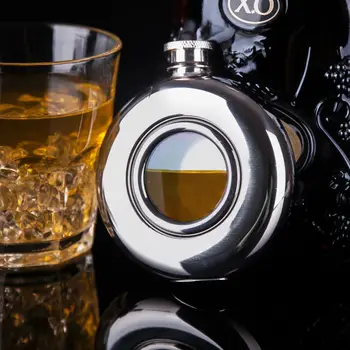 Mealivos Portable 4 oz Stainless Steel Hip Flask Inferior smooth Circular translucent Liquor Whiskey vodka Bottle drinkware
Mealivos Portable 4 oz Stainless Steel Hip Flask Inferior smooth Circular translucent Liquor Whiskey vodka Bottle drinkware