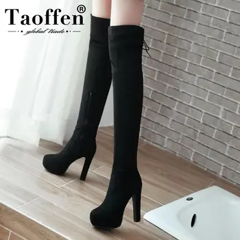 TAOFFEN New Women Over The Knee High Boots Square High Heel Shoes Zipper Round Toe Winter Keep Warm Ladies Boots Size 34-43
TAOFFEN New Women Over The Knee High Boots Square High Heel Shoes Zipper Round Toe Winter Keep Warm Ladies Boots Size 34-43