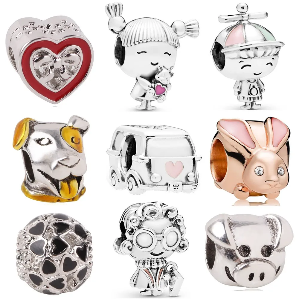 AIFEILI New DIY Fit Pandora Bracelet Jewelry European Charm Lovely Girl Personality Bead Gift Animal Rabbit Dog Retro Silver Pig
AIFEILI New DIY Fit Pandora Bracelet Jewelry European Charm Lovely Girl Personality Bead Gift Animal Rabbit Dog Retro Silver Pig