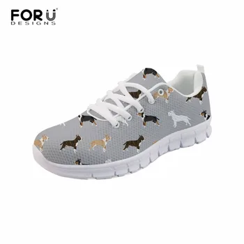 FORUDESIGNS Women Flat Shoes Cute Bull Terrier Printing Casual Breathable Footwear Ladies Lace Up Mesh Light Weight Shoes
FORUDESIGNS Women Flat Shoes Cute Bull Terrier Printing Casual Breathable Footwear Ladies Lace Up Mesh Light Weight Shoes