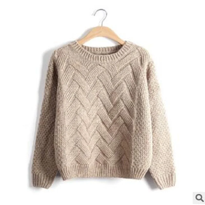 Women Twist Cotton Sweater Girl Sweaters Fashion Jersey Female Winter Pullover Sweater Femme Jumper Autumn Warm Tops KHAKI PINK
Women Twist Cotton Sweater Girl Sweaters Fashion Jersey Female Winter Pullover Sweater Femme Jumper Autumn Warm Tops KHAKI PINK