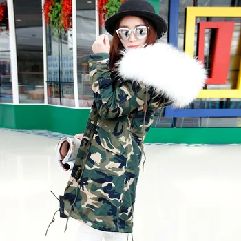 Hot Women Winter Big Real Raccoon Hooded Army Camouflage Plus Thick Long Coats Real Fox Fur Lining Jacket Female Vinho Jaquetas
Hot Women Winter Big Real Raccoon Hooded Army Camouflage Plus Thick Long Coats Real Fox Fur Lining Jacket Female Vinho Jaquetas