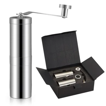 Portable portable coffee grinder with detachable handle Stainless steel grinder, pepper grinder coffee maker gift set
Portable portable coffee grinder with detachable handle Stainless steel grinder, pepper grinder coffee maker gift set