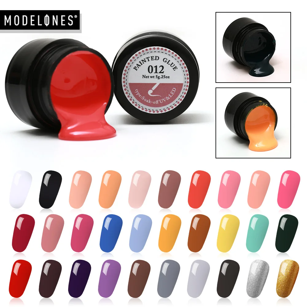 Modelones 5ML Painting Nail Gel 30 Pure Colors Painted UV Nail Glue DIY NaiL Design Soak Off Led Lacquer Varnish
Modelones 5ML Painting Nail Gel 30 Pure Colors Painted UV Nail Glue DIY NaiL Design Soak Off Led Lacquer Varnish
