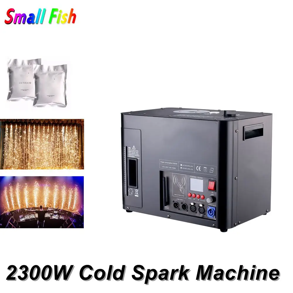 2300W Cold Spark Firework Machine For Wedding Celebration With 6X8W RGBA LEDS Spark Fountain Sparkular Machine For Stage Party
2300W Cold Spark Firework Machine For Wedding Celebration With 6X8W RGBA LEDS Spark Fountain Sparkular Machine For Stage Party