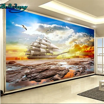 beibehang Sunset beauty windsurfing sailing natural scenery living room background wall large custom wallpaper murals
beibehang Sunset beauty windsurfing sailing natural scenery living room background wall large custom wallpaper murals