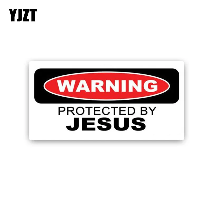 YJZT 19CM*8.9CM Personality WARNING PROTECTED BY JESUS PVC Decal Car Sticker 12-0170
YJZT 19CM*8.9CM Personality WARNING PROTECTED BY JESUS PVC Decal Car Sticker 12-0170