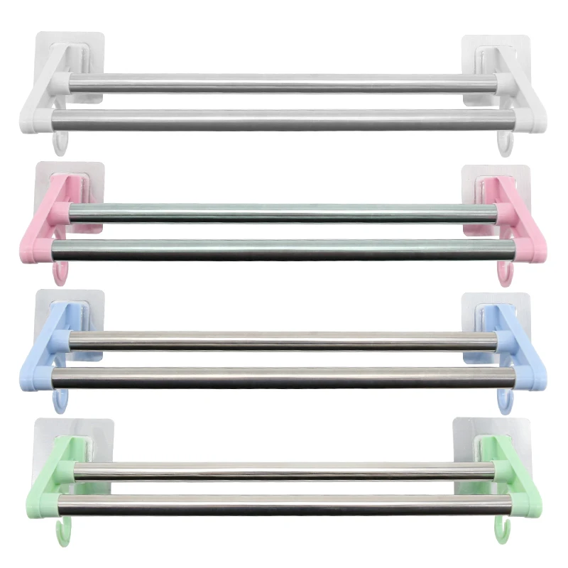 Bathroom Towel Storage Rack For Stainless Steel Hanging Storage Holder Home Double Bar Punch Free Bath Towel Organizer Shelf
Bathroom Towel Storage Rack For Stainless Steel Hanging Storage Holder Home Double Bar Punch Free Bath Towel Organizer Shelf