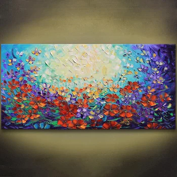Unframed Abstract Red Flower Palette Knife Painting Hand Painted Wall Art Picture Canvas Home Decor For Living Room Decoration
Unframed Abstract Red Flower Palette Knife Painting Hand Painted Wall Art Picture Canvas Home Decor For Living Room Decoration
