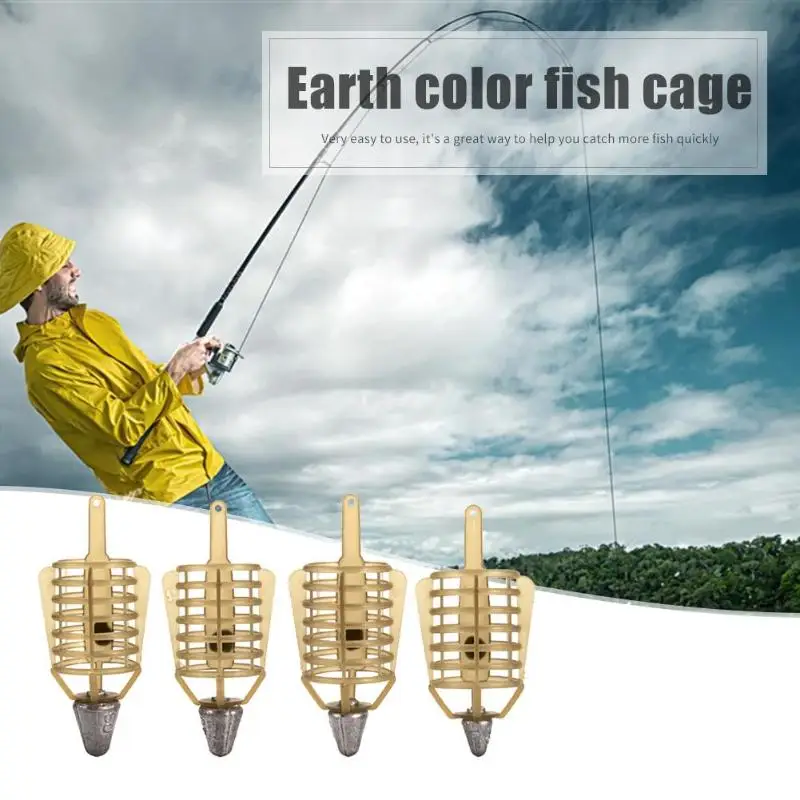 Plastic Bait Feeder Cages Fishing Connector Lead Sinker Fishing Tackle Accessory Safety and Reliability Auxiliary Fishing Tools
Plastic Bait Feeder Cages Fishing Connector Lead Sinker Fishing Tackle Accessory Safety and Reliability Auxiliary Fishing Tools