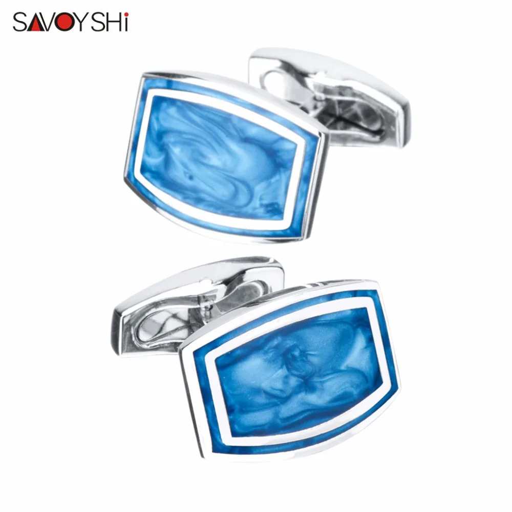 SAVOYSHI Square Blue/Black Cufflinks for Mens Shirt Cuff nails High Quality Enamel Cufflinks Business Gift Brand Man Jewelry
SAVOYSHI Square Blue/Black Cufflinks for Mens Shirt Cuff nails High Quality Enamel Cufflinks Business Gift Brand Man Jewelry