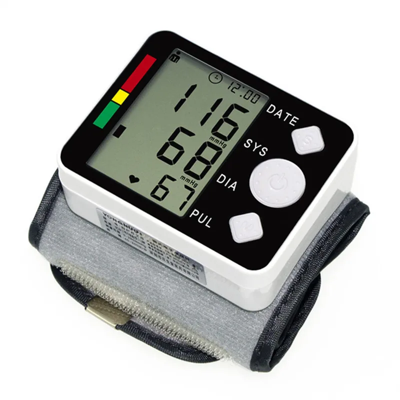 Hoge Kwaliteit tonometer Pols LCD Bloeddrukmeter Meter Bloeddrukmeter Manchet NonVoice pulsometros tensiometro
Hoge Kwaliteit tonometer Pols LCD Bloeddrukmeter Meter Bloeddrukmeter Manchet NonVoice pulsometros tensiometro