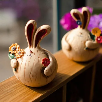 2pcs/lot nature resin fat rabbit lovers Figurines handicraft Living Room Office Desktop Decoration resina casa Home Decor 
2pcs/lot nature resin fat rabbit lovers Figurines handicraft Living Room Office Desktop Decoration resina casa Home Decor