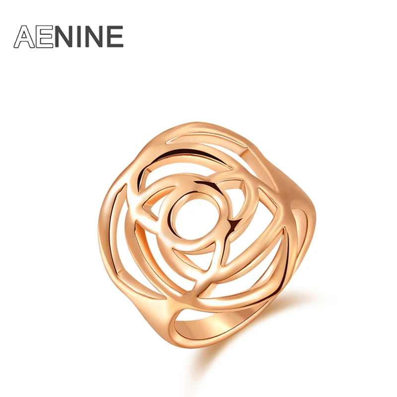 AENINE Fashion Rose Gold Color Flower Finger Ring For Women Vintage Anniversary Wedding Rings Jewelry Anillos R150190160R
AENINE Fashion Rose Gold Color Flower Finger Ring For Women Vintage Anniversary Wedding Rings Jewelry Anillos R150190160R