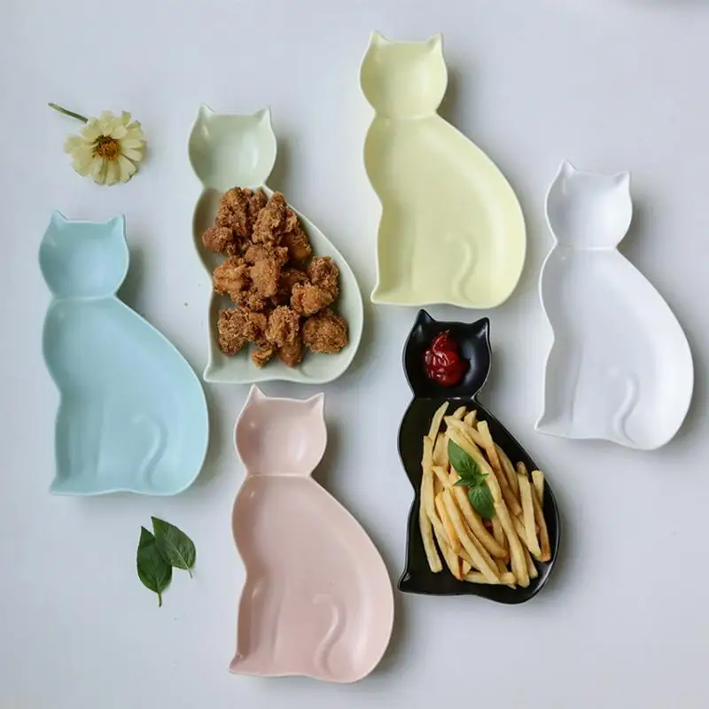 Creative Cute Cartoon Cat Ceramic Dessert Plate Kids Breakfast Bowl Snack Fruit Dish Two Grids Household Tableware
Creative Cute Cartoon Cat Ceramic Dessert Plate Kids Breakfast Bowl Snack Fruit Dish Two Grids Household Tableware