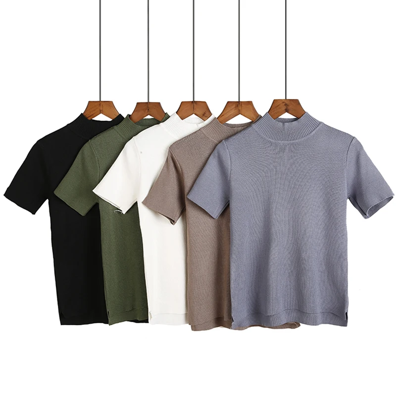 BGTEEVER 2019 Spring Summer Knitted Slim Pullover Women O-neck Knitted Sweater Shirt Female All-match Basic Short Sleeve Tops
BGTEEVER 2019 Spring Summer Knitted Slim Pullover Women O-neck Knitted Sweater Shirt Female All-match Basic Short Sleeve Tops