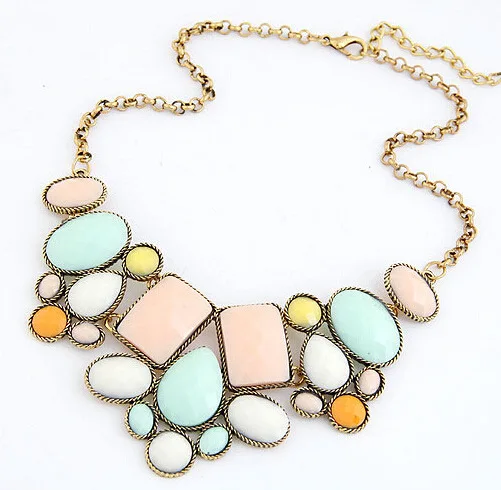 2016 New Design Colorful Luxury Gorgeous Short necklaces Elegant Women Jewelry Temperament Geometric Polygon Statement Necklaces
2016 New Design Colorful Luxury Gorgeous Short necklaces Elegant Women Jewelry Temperament Geometric Polygon Statement Necklaces