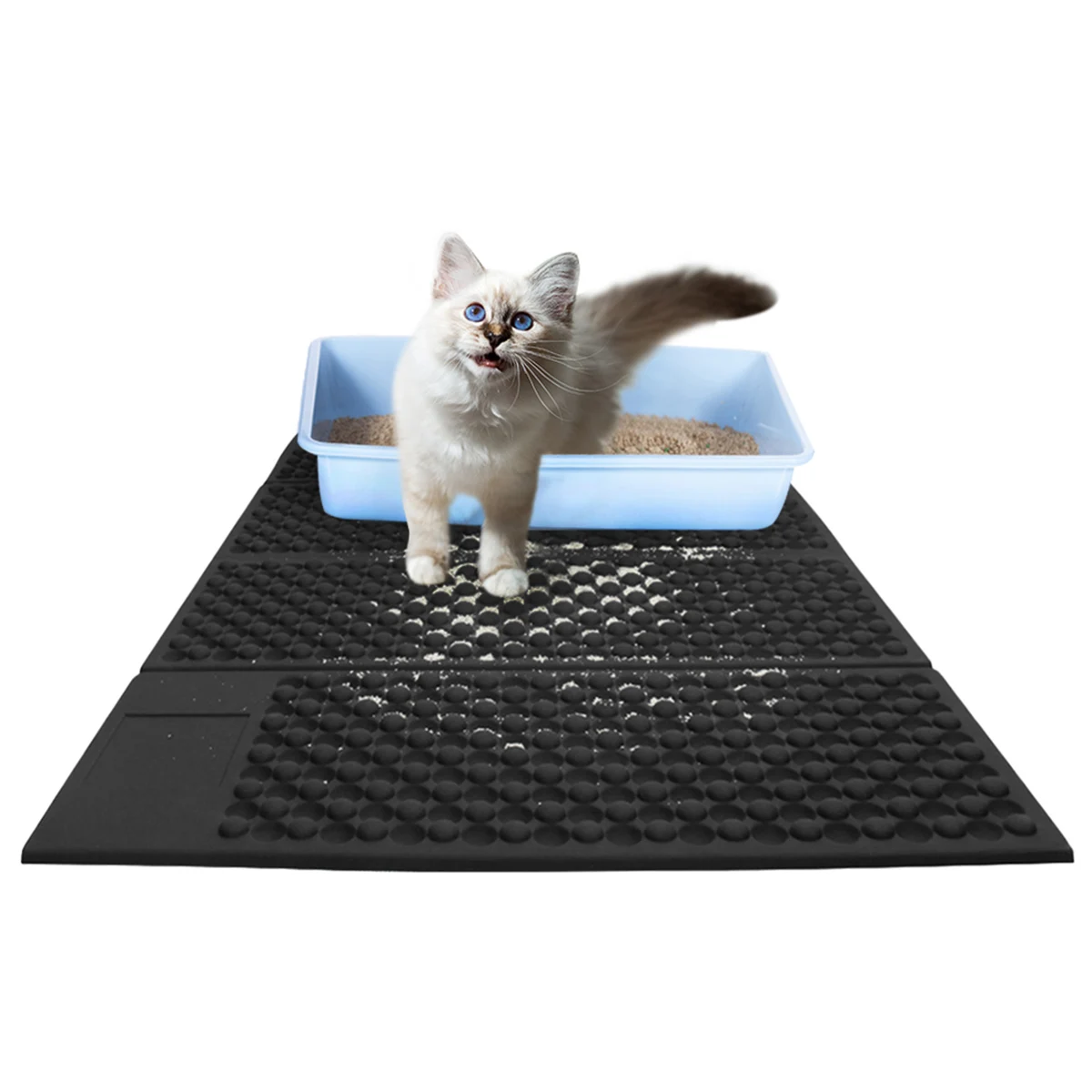 Кошачьих туалетов коврик EVA двойной Слои Кошка Pet Траппер коврики
