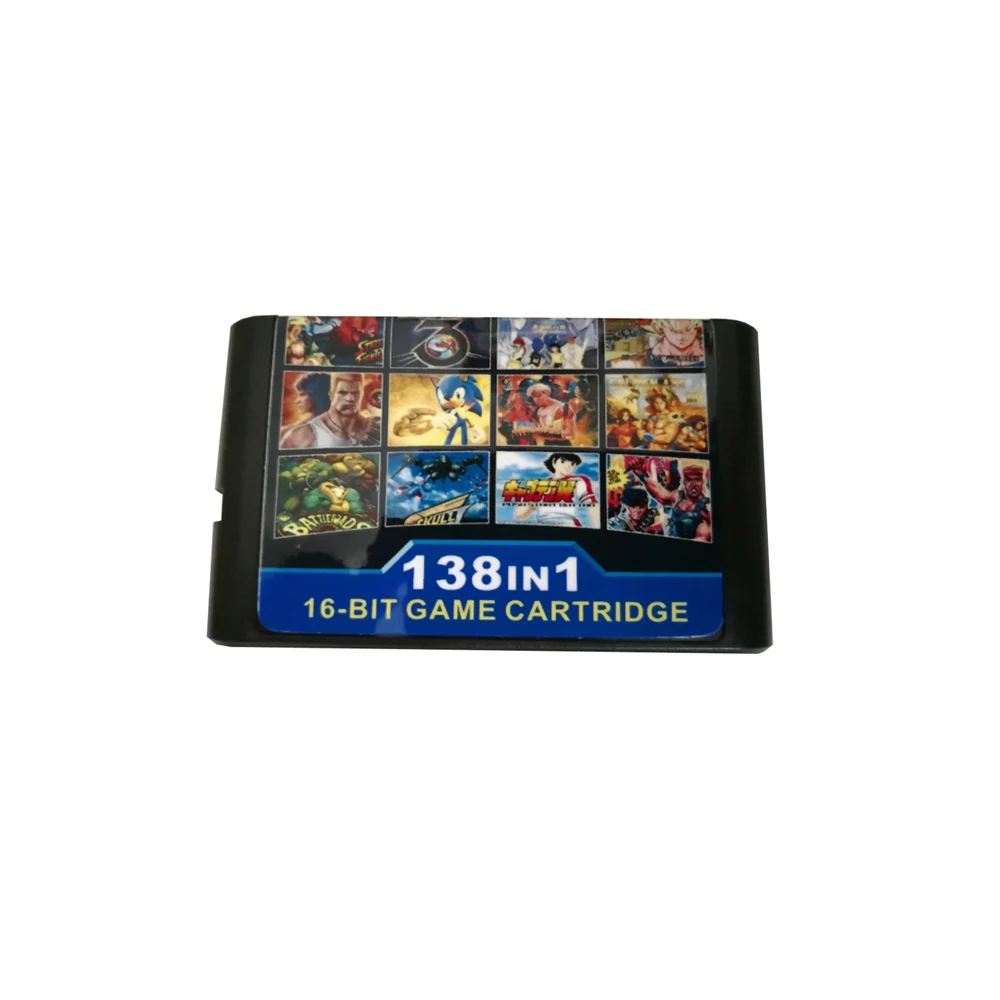 138 in 1 multi games cards cartridge For Sega Mega Drive MD For PAL and NTSC drop shipping 16 bit game card
138 in 1 multi games cards cartridge For Sega Mega Drive MD For PAL and NTSC drop shipping 16 bit game card