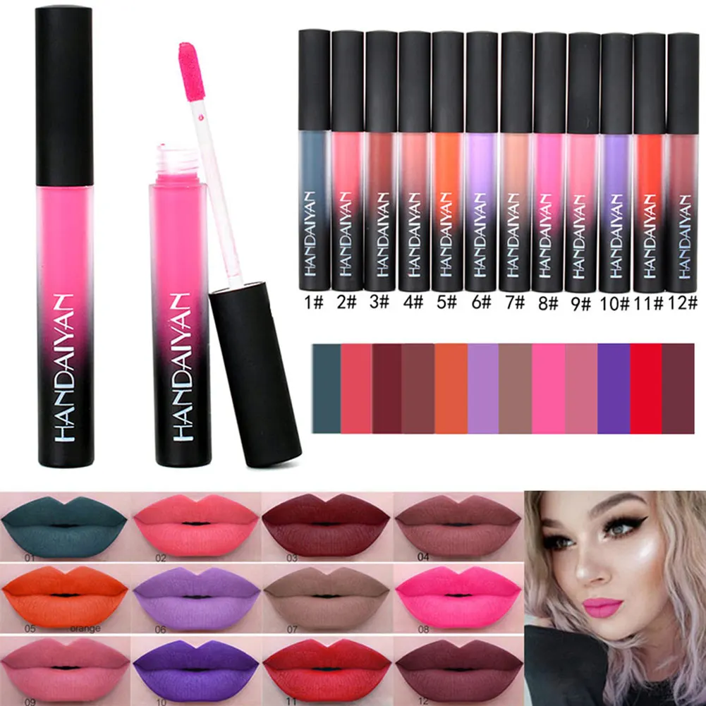 Liquid Matte Lipstick Velvet Waterproof Lip Gloss Long Lasting Moisturizer Lipsticks Lipgloss Cosmetic Lips Makeup Tool SMJ
Liquid Matte Lipstick Velvet Waterproof Lip Gloss Long Lasting Moisturizer Lipsticks Lipgloss Cosmetic Lips Makeup Tool SMJ