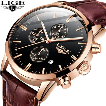 2019 New LIGE Fashion Casual Leather Mens Watches Top Brand Luxury Gold Clock Male Mliltary Waterproof Quartz Wristwatch For Men
2019 New LIGE Fashion Casual Leather Mens Watches Top Brand Luxury Gold Clock Male Mliltary Waterproof Quartz Wristwatch For Men