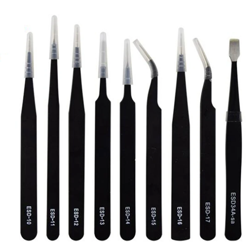 diamond painting Tweezer Set 9pcs Precision Anti-static Tweezers Stainless watchmaker Makeup Tools Excellent Quality Accessories
diamond painting Tweezer Set 9pcs Precision Anti-static Tweezers Stainless watchmaker Makeup Tools Excellent Quality Accessories